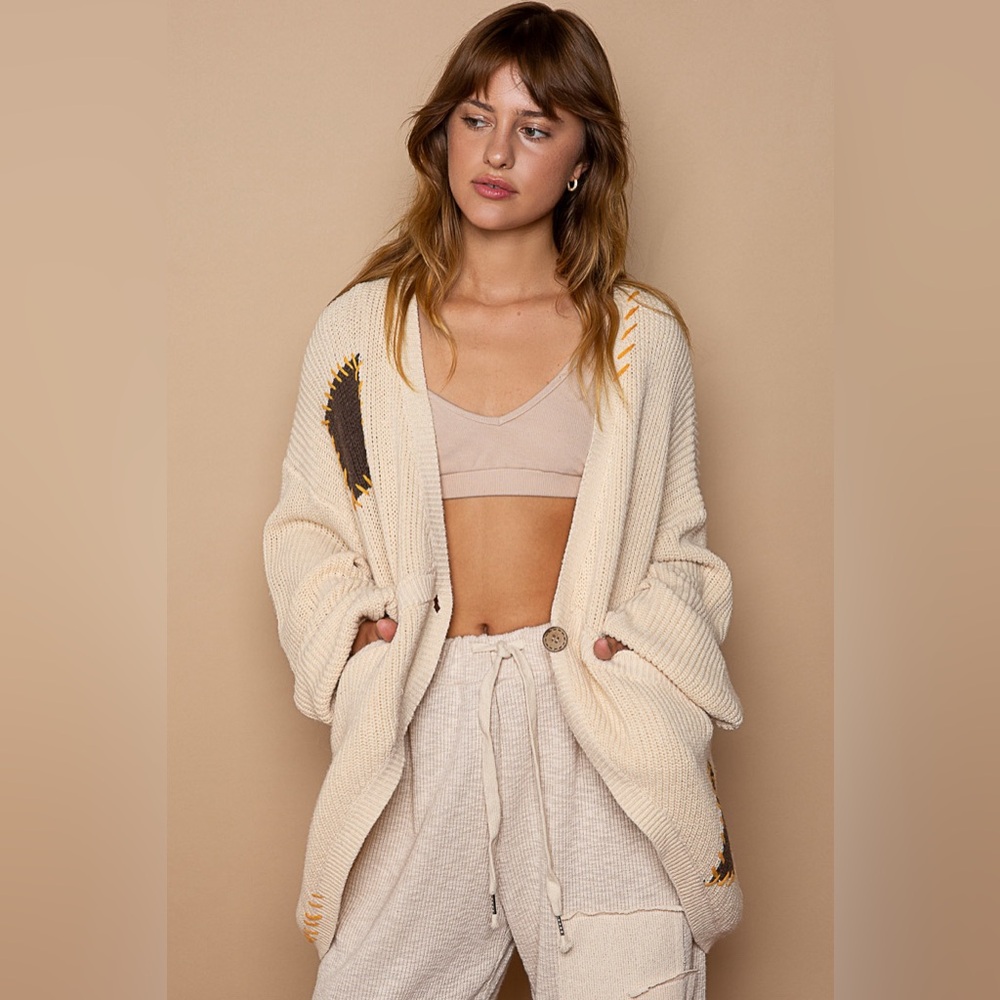 POL Cardigan Sweater, new with tags, cream color, soft, gorgeous, oversized fit.